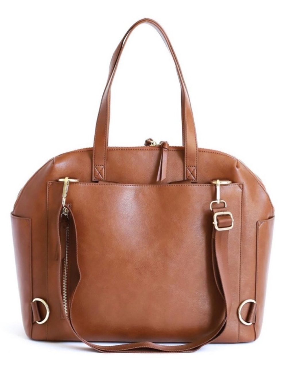 Māden Convertible Carryall Tote - Saddle - Picture 10 of 12